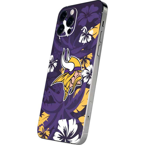 NFL Minnesota Vikings Tropical Print iPhone 12 Pro Max Skin